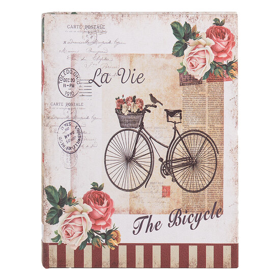 Clayre &amp; Eef | Opbergdoos Beige Roze (3) 27x22x7 / 22x17x6 / 17x12x4 cm | 66254