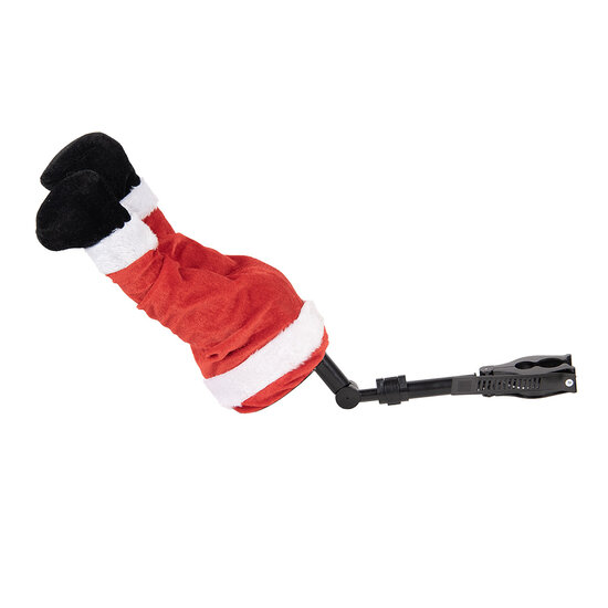 Clayre &amp; Eef | Decoratie Kerst Kerstmanbenen Rood Wit 30x13x54 cm / 3xAA | 66347