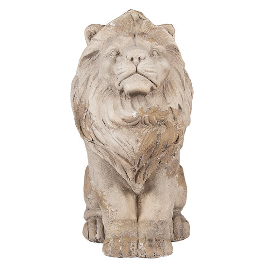Clayre &amp; Eef | Decoratie Leeuw Beige 31x20x41 cm | 6MG0135