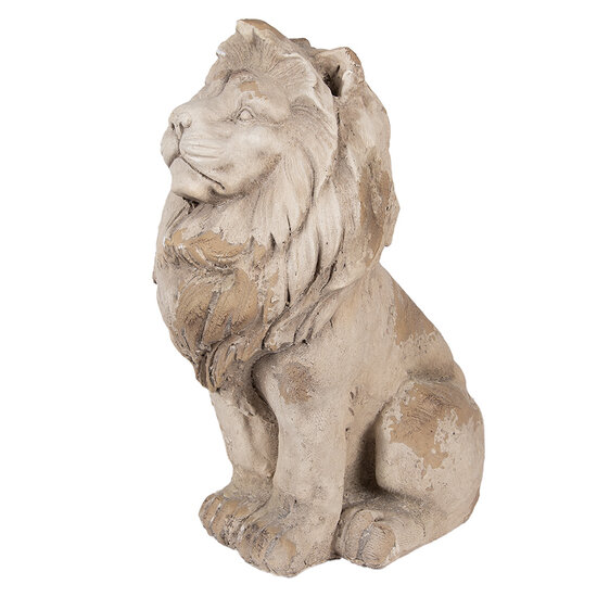 Clayre &amp; Eef | Decoratie Leeuw Beige 31x20x41 cm | 6MG0135