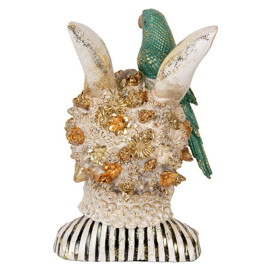 Clayre &amp; Eef | Decoratie Beeld Konijn Beige Groen 23x21x35 cm | 6PR5089