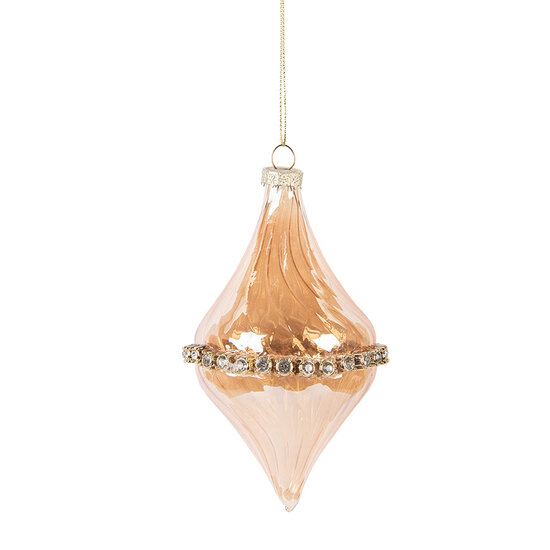 Clayre &amp; Eef | Kerstba Oranje &oslash; 8x14 cm | 6GL5154