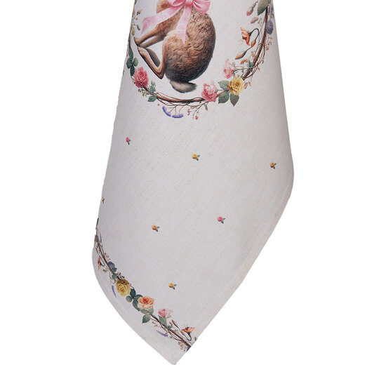 Clayre &amp; Eef | Theedoek Beige Bruin 50x70 cm | EWC42