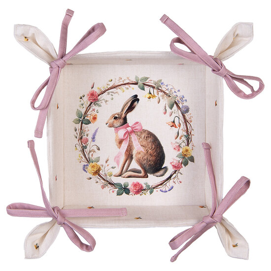 Clayre &amp; Eef | Broodmand Beige Bruin 35x35x8 cm | EWC47