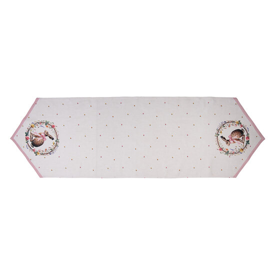 Clayre &amp; Eef | Tafelloper Beige Bruin 50x160 cm | EWC65