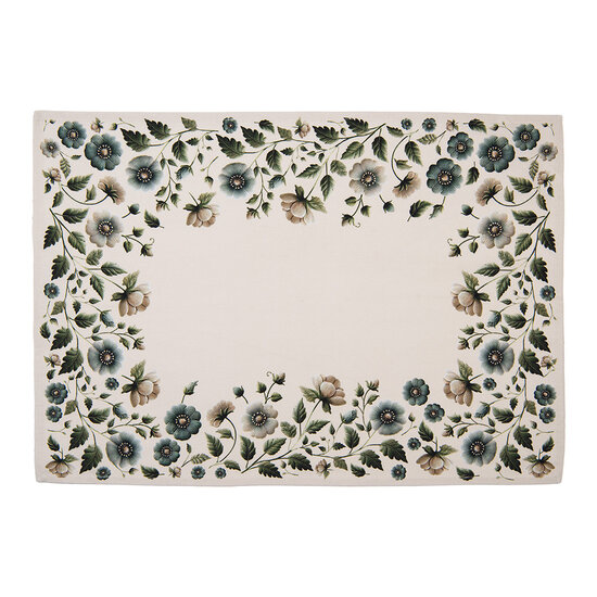 Clayre &amp; Eef | Theedoek Beige Groen 50x70 cm | GTB42