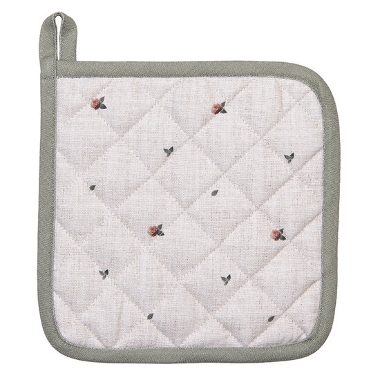 Clayre &amp; Eef | Pannenlap Beige Bruin 20x20 cm | NLE45