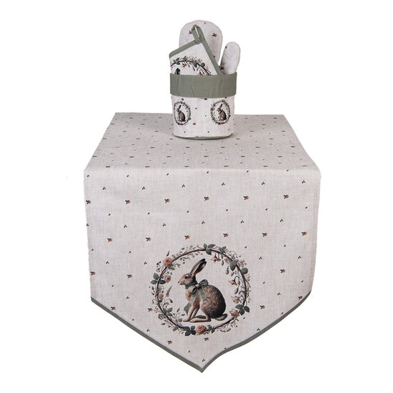 Clayre &amp; Eef | Broodmandje Beige Bruin &oslash; 15x16 cm | NLE50