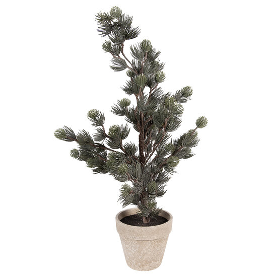 Clayre &amp; Eef | Decoratie Boom Groen Bruin 30x30x65 cm | 50832