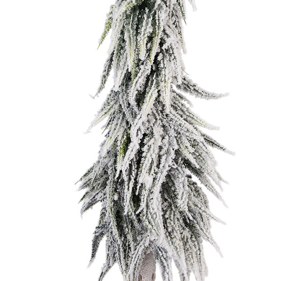 Clayre &amp; Eef | Kunstkerstboom Groen Wit &oslash; 15x80 cm | 50833