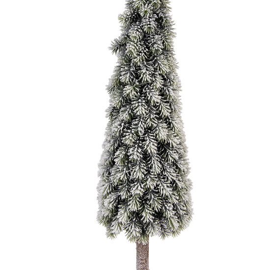 Clayre &amp; Eef | Kunstkerstboom Groen Bruin &oslash; 18x78 cm | 50849