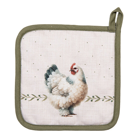 Clayre &amp; Eef | Pannenlap Beige Bruin 20x20 cm | BYC45
