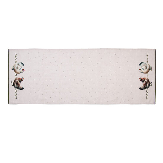 Clayre &amp; Eef | Tafelloper Beige Bruin 50x140 cm | BYC64