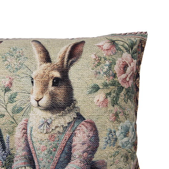 Clayre &amp; Eef | Kussenhoes Groen Bruin 35x50 cm | KT036.056