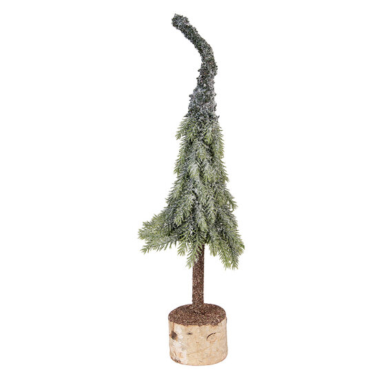 Clayre &amp; Eef | Kunstkerstboom Groen Wit &oslash; 13x50 cm | 66428