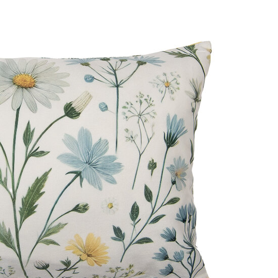 Clayre &amp; Eef | Kussenhoes Beige Groen 35x50 cm | KT036.058