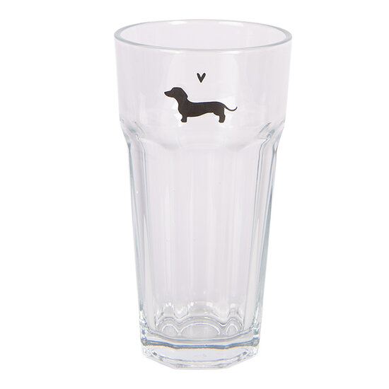 Clayre &amp; Eef | Waterglas Transparant &oslash; 8x15 cm / 320 ml | PWSGL0009