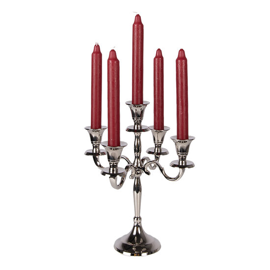 Clayre &amp; Eef | Kandelaar Zilverkleurig 22x22x28 cm | 6AL0076