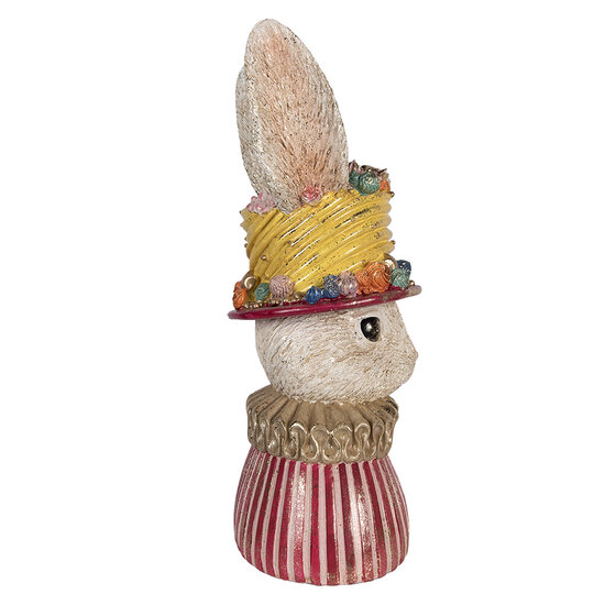 Clayre &amp; Eef | Decoratie Konijn Beige Roze 26x19x50 cm | 6PR6017