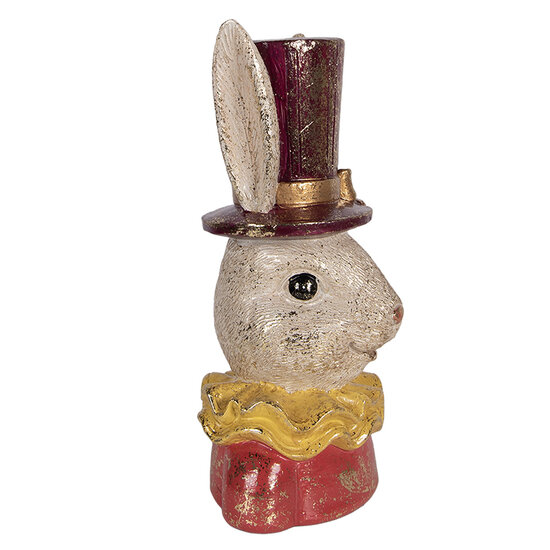 Clayre &amp; Eef | Decoratie Konijn Beige Roze 16x13x29 cm | 6PR6029