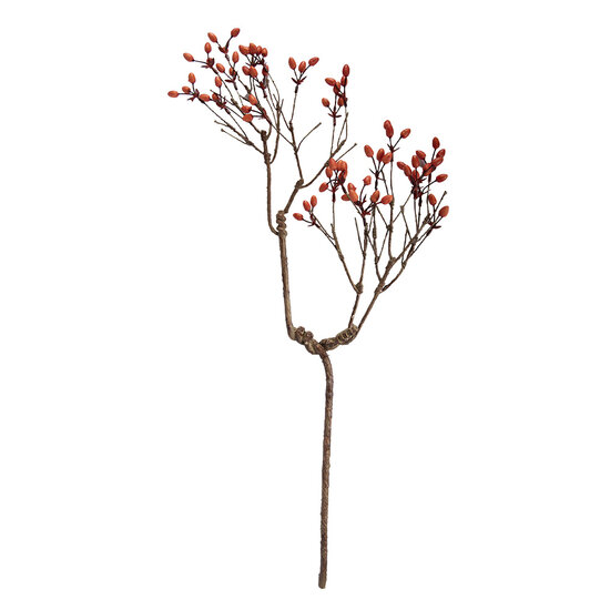 Clayre &amp; Eef | Decoratie Tak Bruin Oranje 30x4x85 cm | 5PL0204