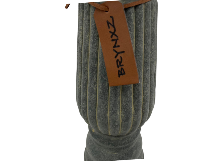 Brynxz Luxe Majestic Vintage Kandelaar - Grijs - Hoogte 28 cm maat M - Candleholder