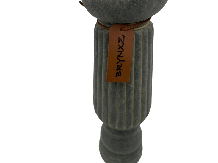 Brynxz Luxe Majestic Vintage Kandelaar - Grijs -  Maat L Hoogte 32 cm - Candleholder