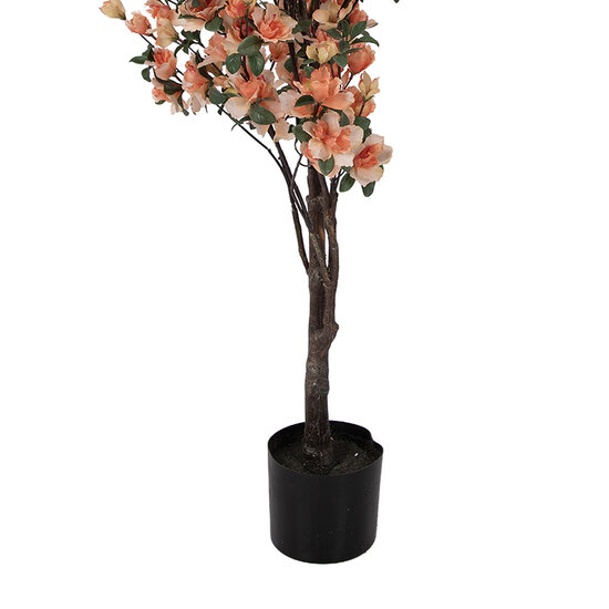 Clayre &amp; Eef | Decoratie Azalea boom Oranje Groen 20x20x135 cm | 5PL0212