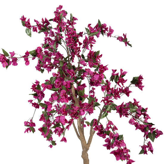 Clayre &amp; Eef | Decoratie Bougainvillea boom paars Groen 100x100x150 cm | 5PL0219