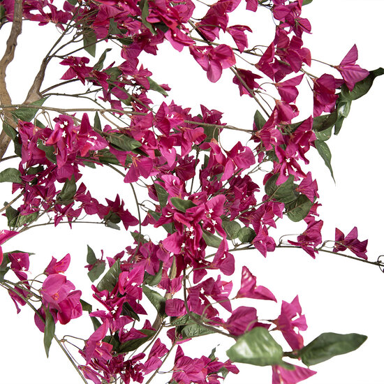 Clayre &amp; Eef | Decoratie Bougainvillea boom Roze Groen 125x125x210 cm | 5PL0221