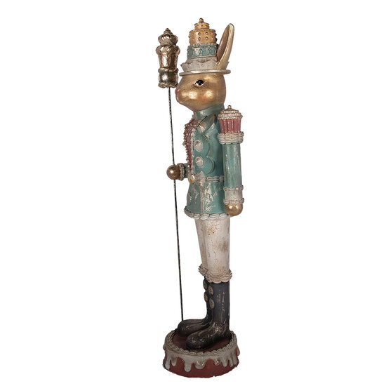 Clayre &amp; Eef | Decoratie Konijn Bruin Groen 29x25x100 cm | 5PR0195