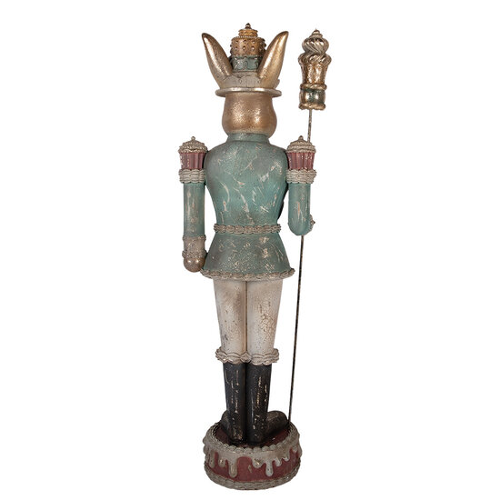 Clayre &amp; Eef | Decoratie Konijn Bruin Groen 29x25x100 cm | 5PR0195