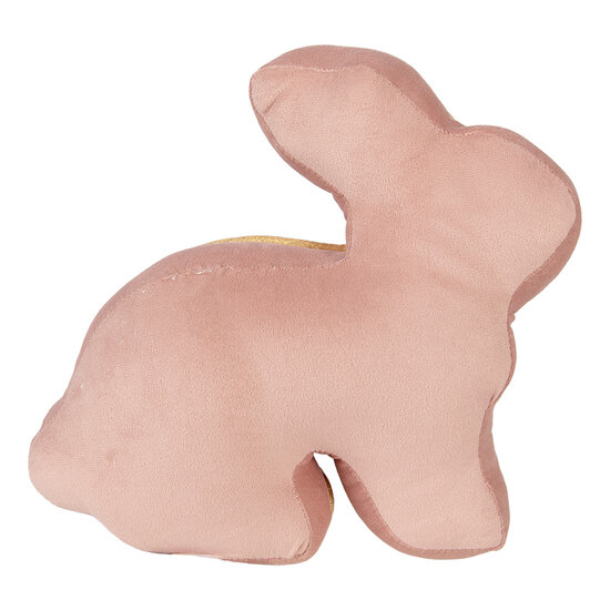Clayre &amp; Eef | Deurstopper/Kussen Roze Goudkleurig 29x10x27 cm | TW0629