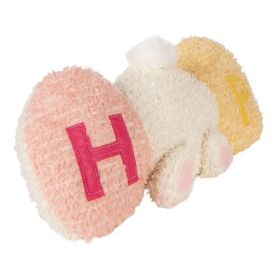 Clayre &amp; Eef | Kussen Konijn Wit Roze 36x12x20 cm | TW0635