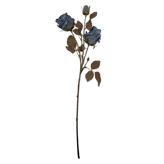 Clayre &amp; Eef | Decoratie tak met bloemen Blauw Groen 12x12x70 cm | 5PL0241BL