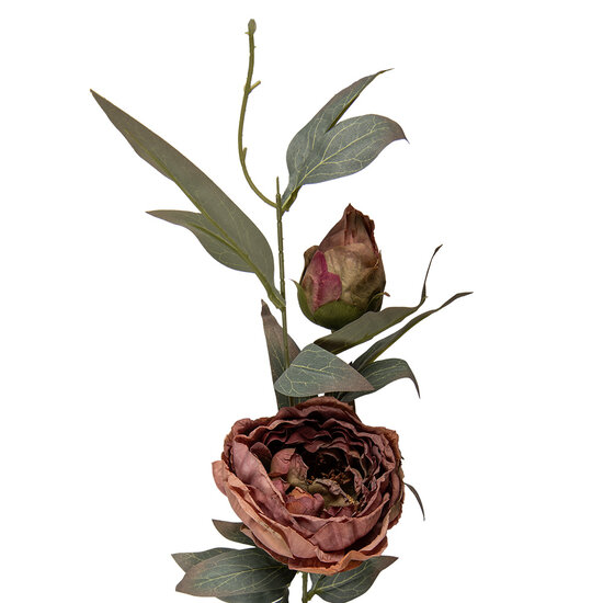 Clayre &amp; Eef | Decoratie tak met bloemen Roze Groen 14x14x83 cm | 5PL0246P