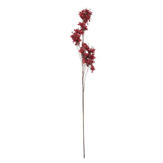 Clayre &amp; Eef | Decoratie tak met bloemen Rood Bruin14x16x120 cm | 5PL0263R