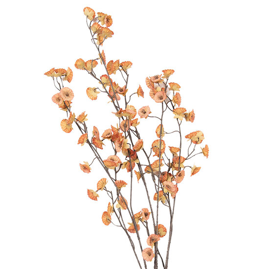 Clayre &amp; Eef | Decoratie tak met bloemen Oranje Bruin 15x15x135 cm | 5PL0269O