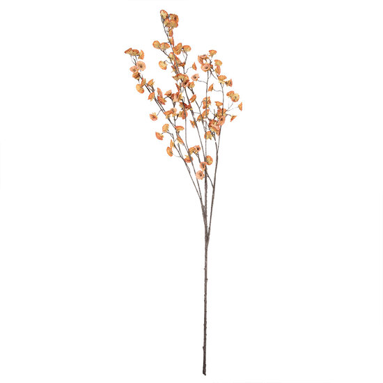 Clayre &amp; Eef | Decoratie tak met bloemen Oranje Bruin 15x15x135 cm | 5PL0269O