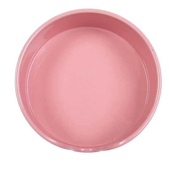 Clayre &amp; Eef | Onderzetters voor Glazen Set van 8 Beige Roze &oslash; 10x4 cm | 66444