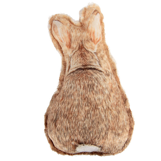 Clayre &amp; Eef | Kussen Konijn Bruin Wit 13x5x25 cm | TW0628