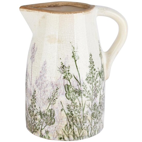 Dekoratief | Deco kan 'Lavender Life', keramiek, 16x12x19cm | A260148