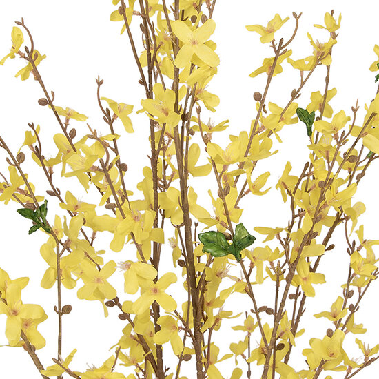 Clayre &amp; Eef | Kunstplant Forsythia Geel Bruin 20x20x125 cm | 5PL0215