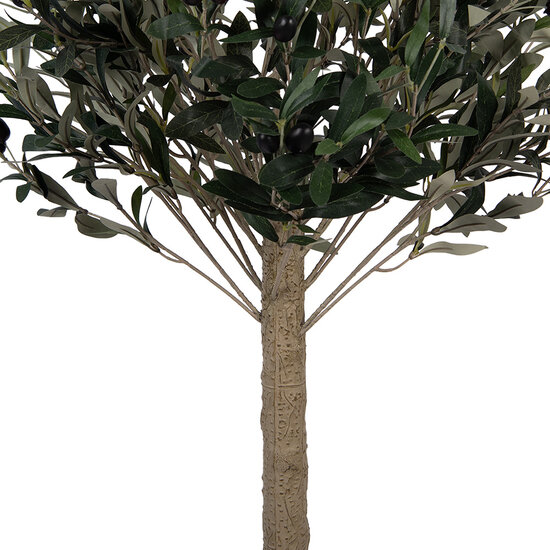 Clayre &amp; Eef | Decoratie Olijfboom Groen Bruin 45x45x120 cm | 5PL0224