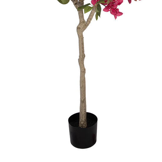 Clayre &amp; Eef | Decoratie Bougainvillea boom Roze Groen 55x55x130 cm | 5PL0225