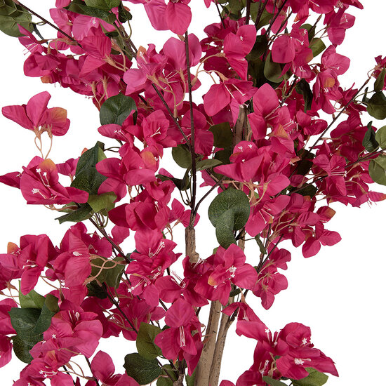 Clayre &amp; Eef | Decoratie Bougainvillea boom Roze Groen 40x40x180 cm | 5PL0226