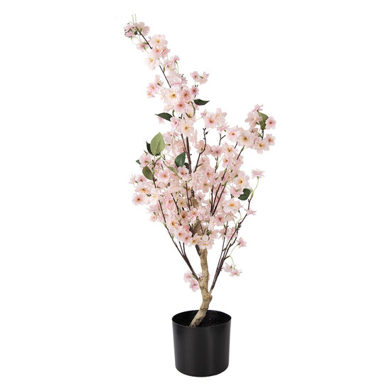 Clayre &amp; Eef | Decoratie Kersenbloesem boom Roze Bruin 30x30x90 cm | 5PL0229