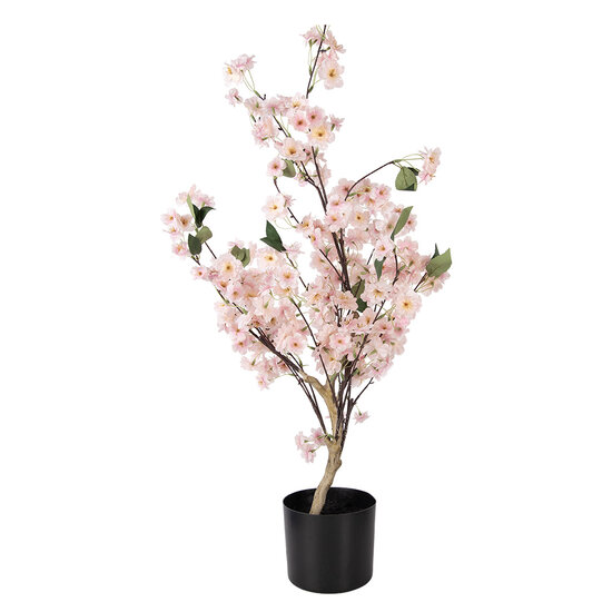 Clayre &amp; Eef | Decoratie Kersenbloesem boom Roze Bruin 30x30x90 cm | 5PL0229