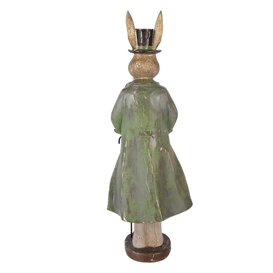 Clayre &amp; Eef | Decoratie Konijn Goudkleurig Groen 17x12x48 cm | 6PR5991