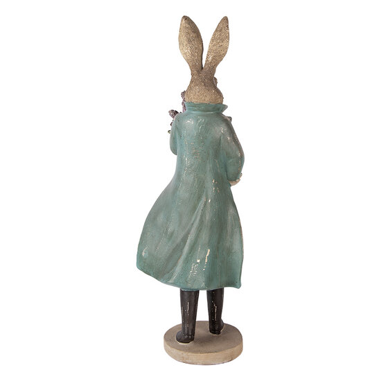 Clayre &amp; Eef | Decoratie Konijn Goudkleurig Groen 17x15x53 cm | 6PR5998